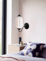 Load image into Gallery viewer, Vintage Milk Glass Sconce Bedside Hallway Eloise Wall Sconce
