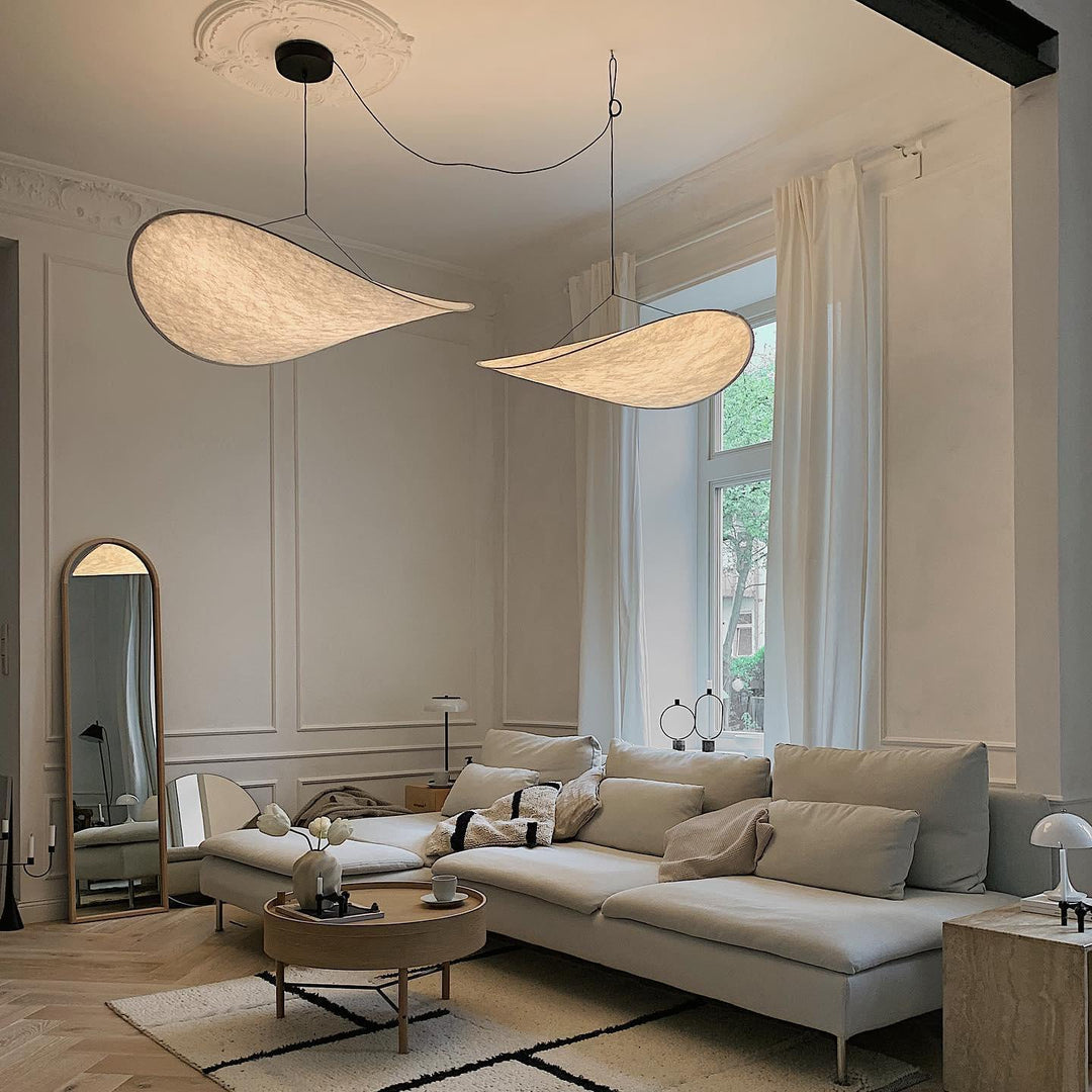 Cloudlike Mulberry Silk Plug-In Pendant Light
