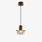 Load image into Gallery viewer, Style A pendant with clear crackle glass shade