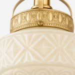 Load image into Gallery viewer, Pressed glass pattern detail on the ceiling light shade