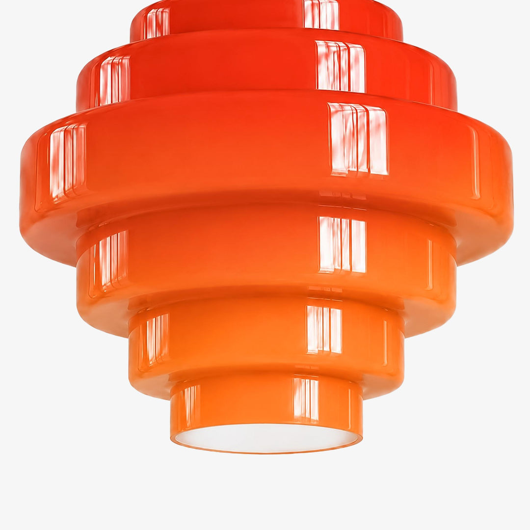 Sanenos Gradient Glass Pendant Light – Retro Geometric Design