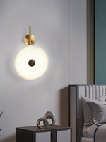Load image into Gallery viewer, Alabaster Eclipse Wall Light