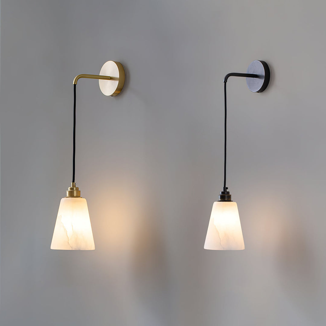 Droplet Alabaster Wandleuchte