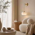 Load image into Gallery viewer, Dome shade wall sconce installed in a living room