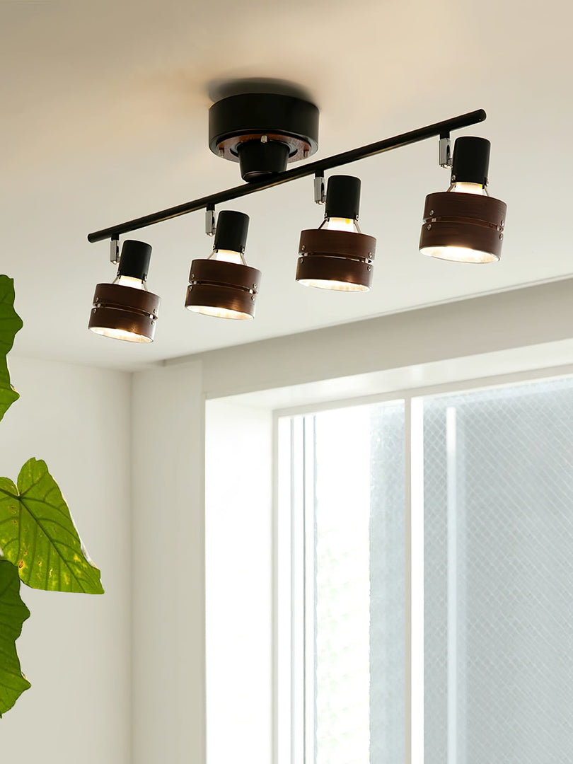 Spot cylindrique nordique à 4 lampes