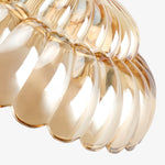 Cargar imagen en el visor de la Galería, Lámpara de Techo Semiempotrada de Vidrio Orilanavo - Diseño Elegante de Paraguas para Dormitorio y Sala de Estar