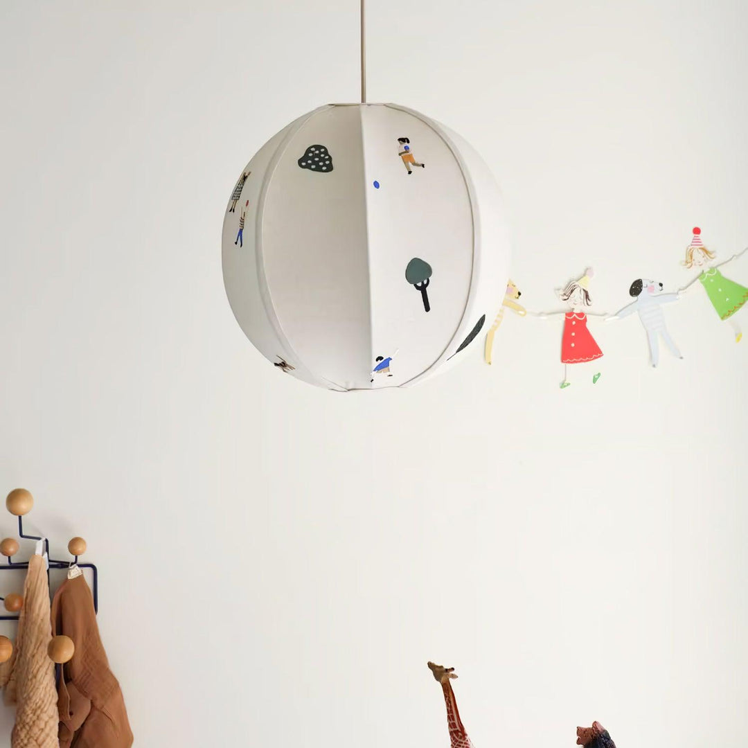 Cotton Colorful Scene Plug-In Pendant