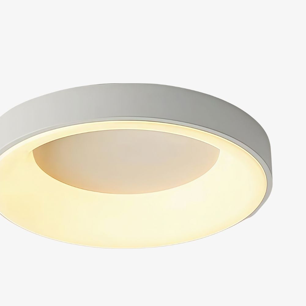 Lampe de plafond Lumiflexa Sleek Circle - Design minimaliste pour salons modernes