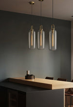 Bild in Gallery-Viewer laden, Copper-Plated Glass Plug-In Swag Pendant