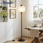 Load image into Gallery viewer, Eloise Decorative Glass Pumpkin Floor Lamp - Retro Organic Style for Living Rooms