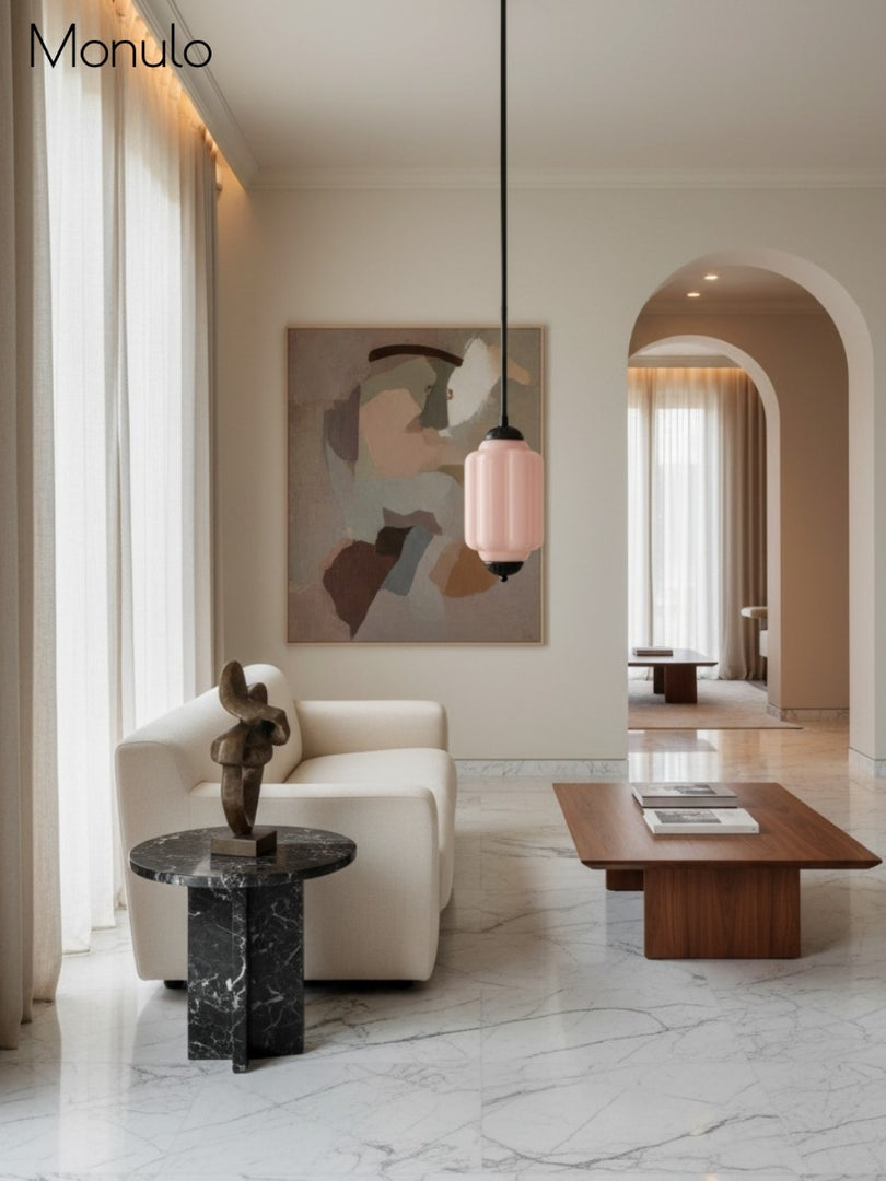 Vintage Glas Eloise Pendelleuchte