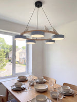 Load image into Gallery viewer, Modern Creative Colourful Circle Bird Chandelier