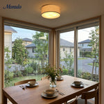 Bild in Gallery-Viewer laden, Dumora Drum Deckenleuchte zum Einbau - Leinen Schirm Moderne Eleganz