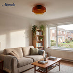 Cargar imagen en el visor de la Galería, Luz de techo empotrada de vidrio multicapa escultórica Verdoma Diseño moderno escandinavo para espacios de vida