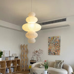 Load image into Gallery viewer, Stacked Mulberry Paper Swag Pendant