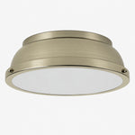 Charger l'image dans la visionneuse de galerie, Metal Flush Mount Ceiling Fixture with Frosted Diffuser