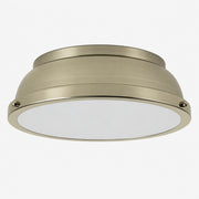 Metal Flush Ceiling Light with three metal finishes and colour choices