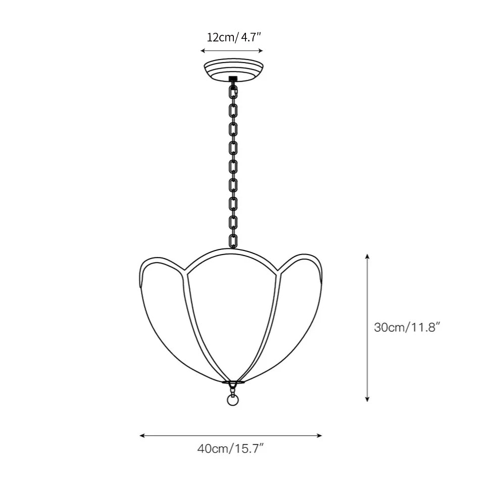 Lampe à suspension Tulip Scoop