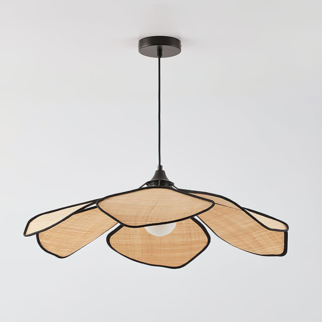 Lámpara colgante Raffia Petal