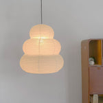 Bild in Gallery-Viewer laden, Beige Mulberry Paper Swag Pendant Light