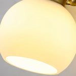 Load image into Gallery viewer, Close-up of the frosted glass shade and open rim