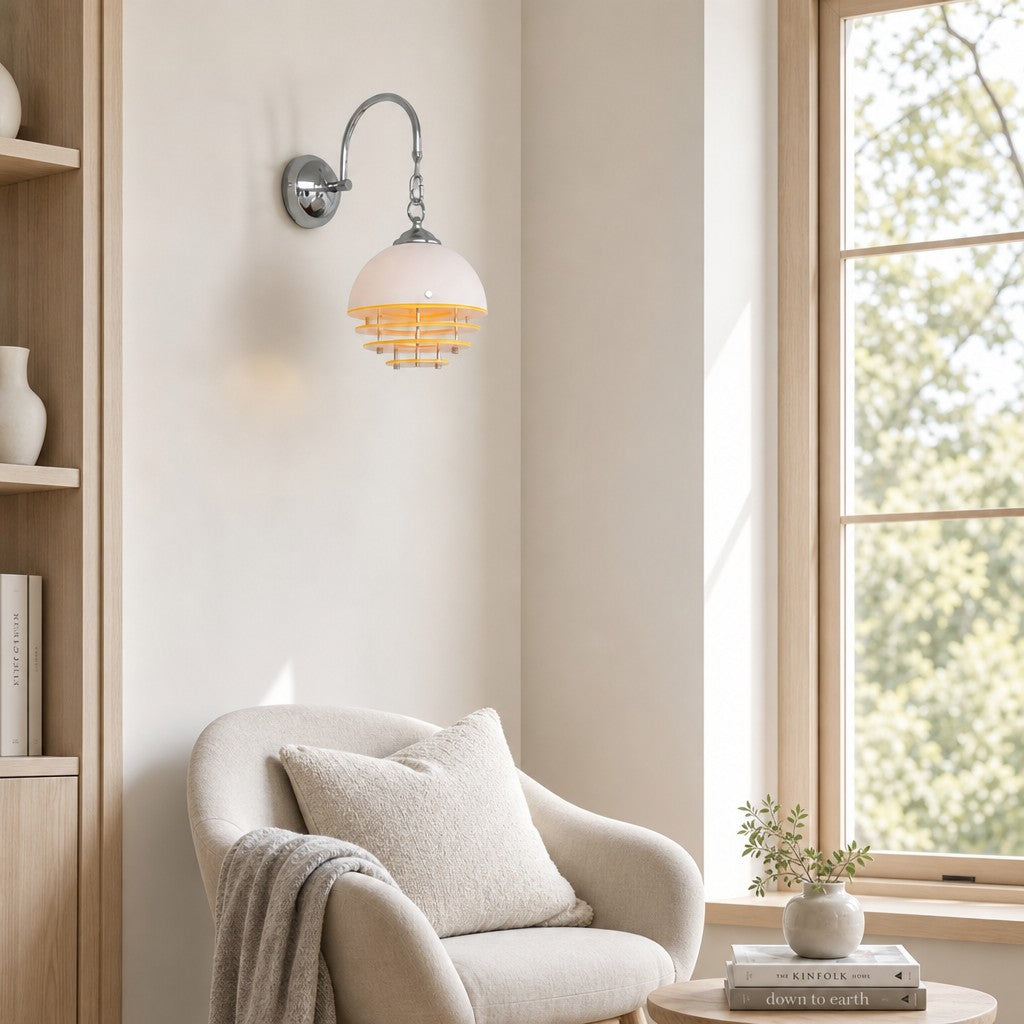 Afterglow Sunset Bauhaus Glass Acrylic Wall Lamp - Artistic Decor Light for Bedroom