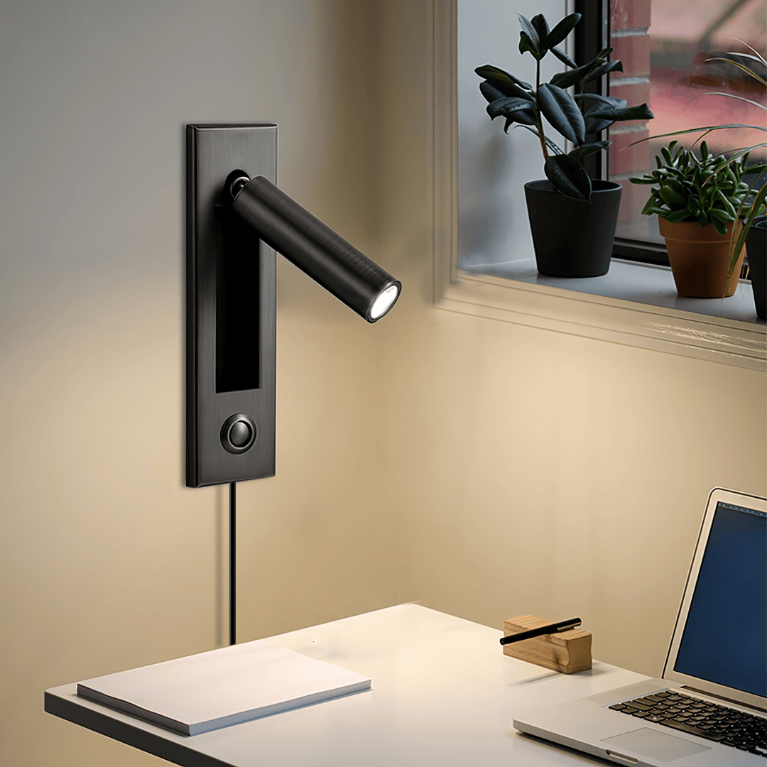 Adjustable Bedside Reading Plug-In Wall Light - product image 2