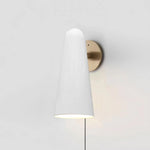 Load image into Gallery viewer, Conical Glass Plug-In Wall Light with Inline Switch - product image 8