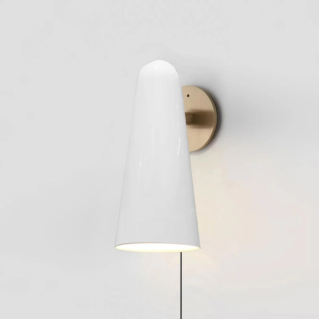 Conical Glass Plug-In Wall Light with Inline Switch - product image 8