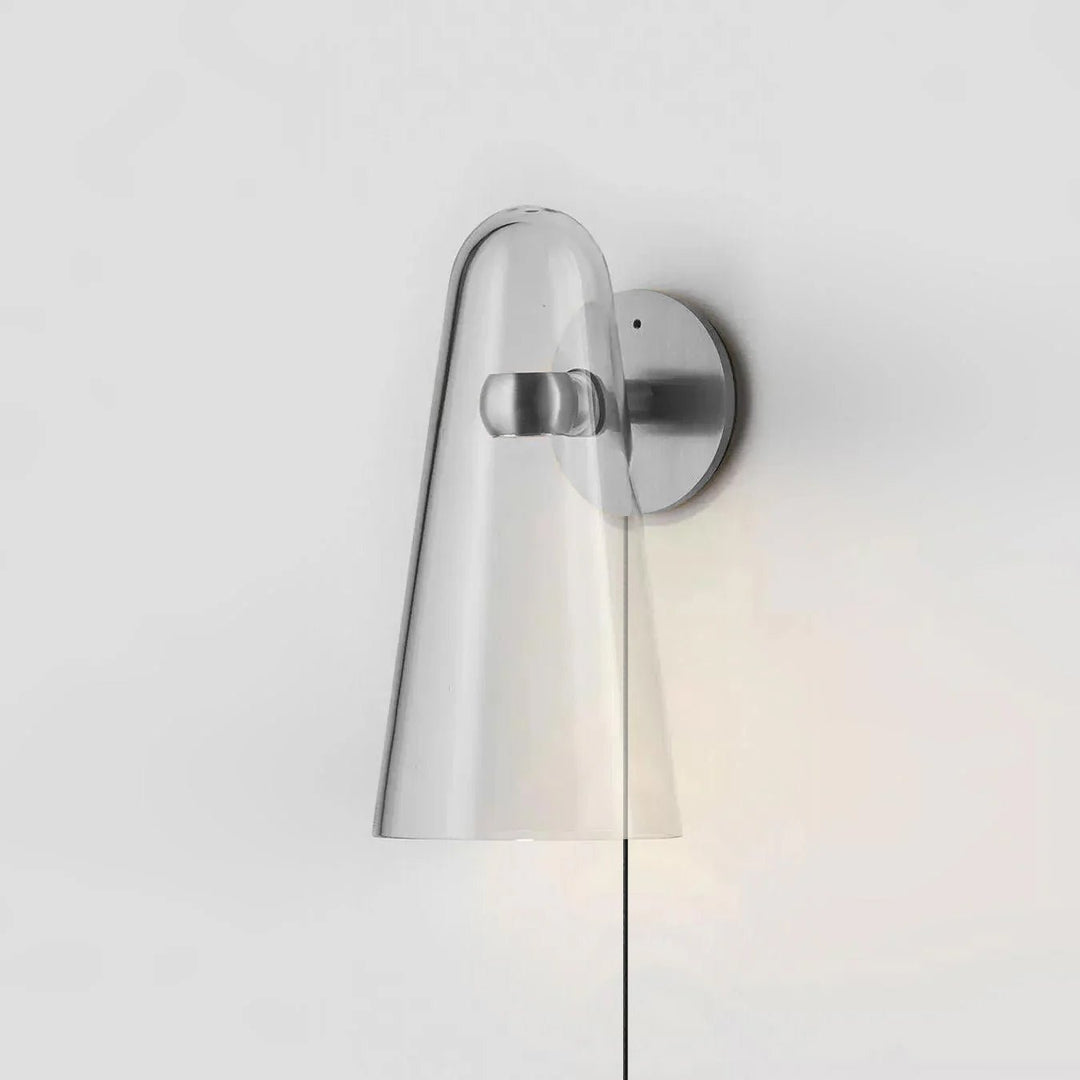 Conical Glass Plug-In Wall Light with Inline Switch - product image 4