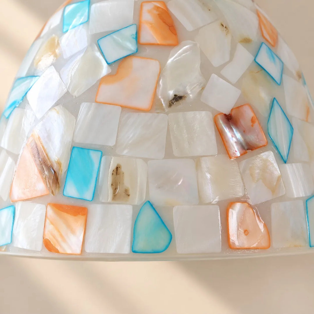 Colorful Capiz Shell Glass Pendant Light
