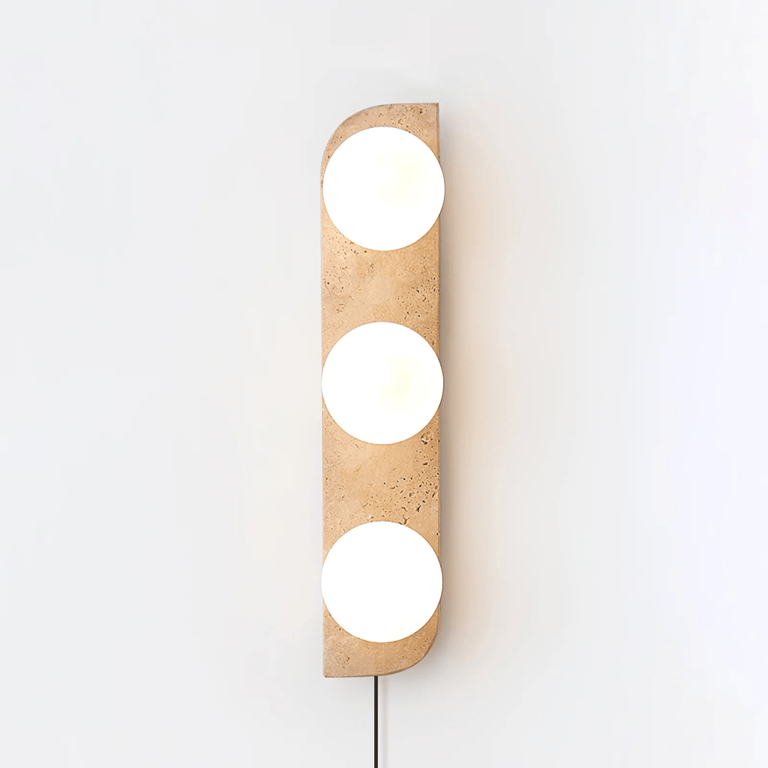Elysian Travertine Plug-In Wall Light with Inline Switch - product image 6