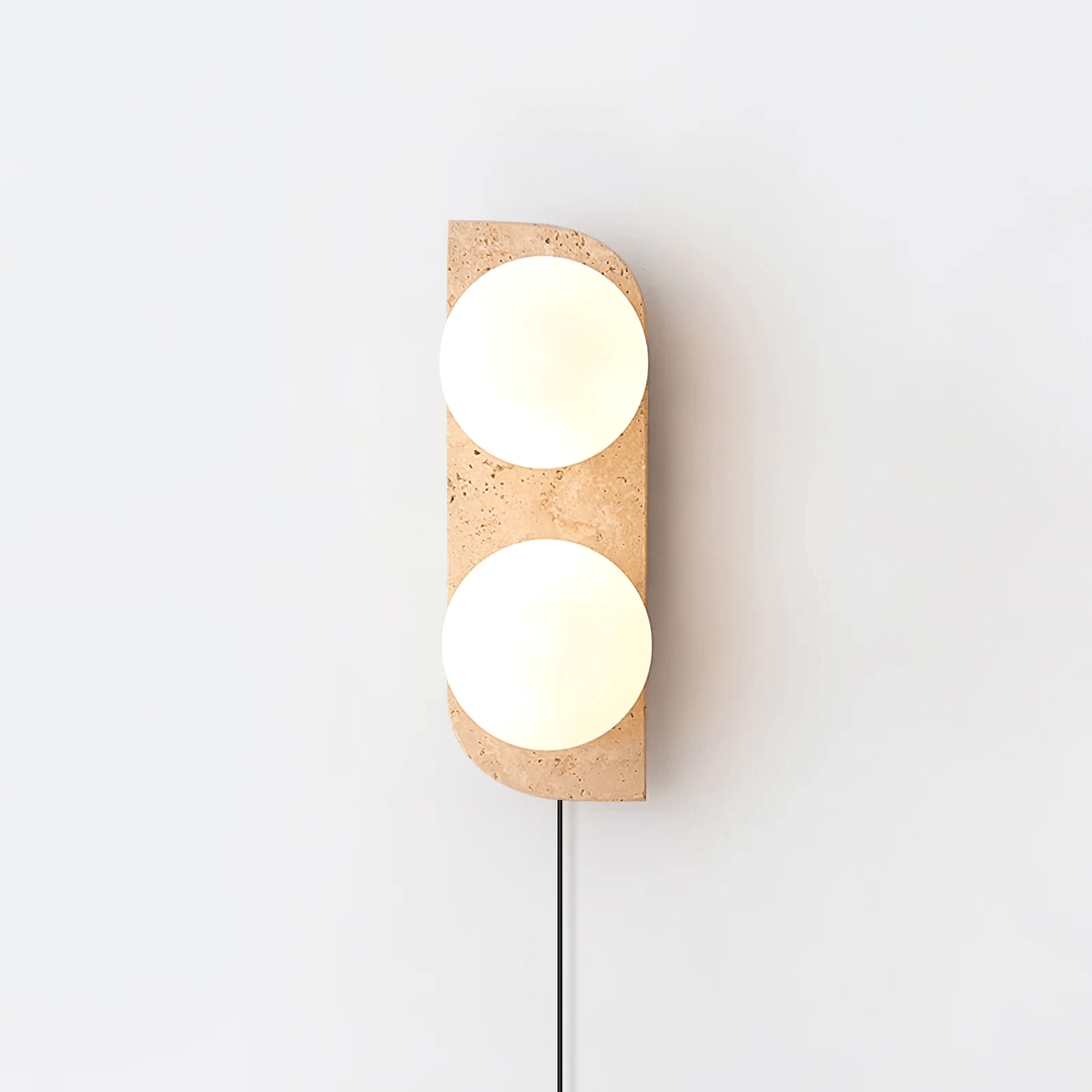 Elysian Travertine Plug-In Wall Light with Inline Switch - product image 7