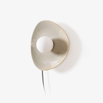 Cargar imagen en el visor de la Galería, Pebble Ceramic Disc Plug-In Wall Light - product image 1