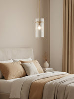 Load image into Gallery viewer, Lumora Crystal Pendant Light – Modern Crystal Glass Chandelier Style
