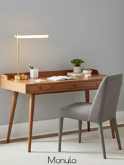 Voro Linear Rod Led Table Lamp - Modern Gold Style With Usb Port