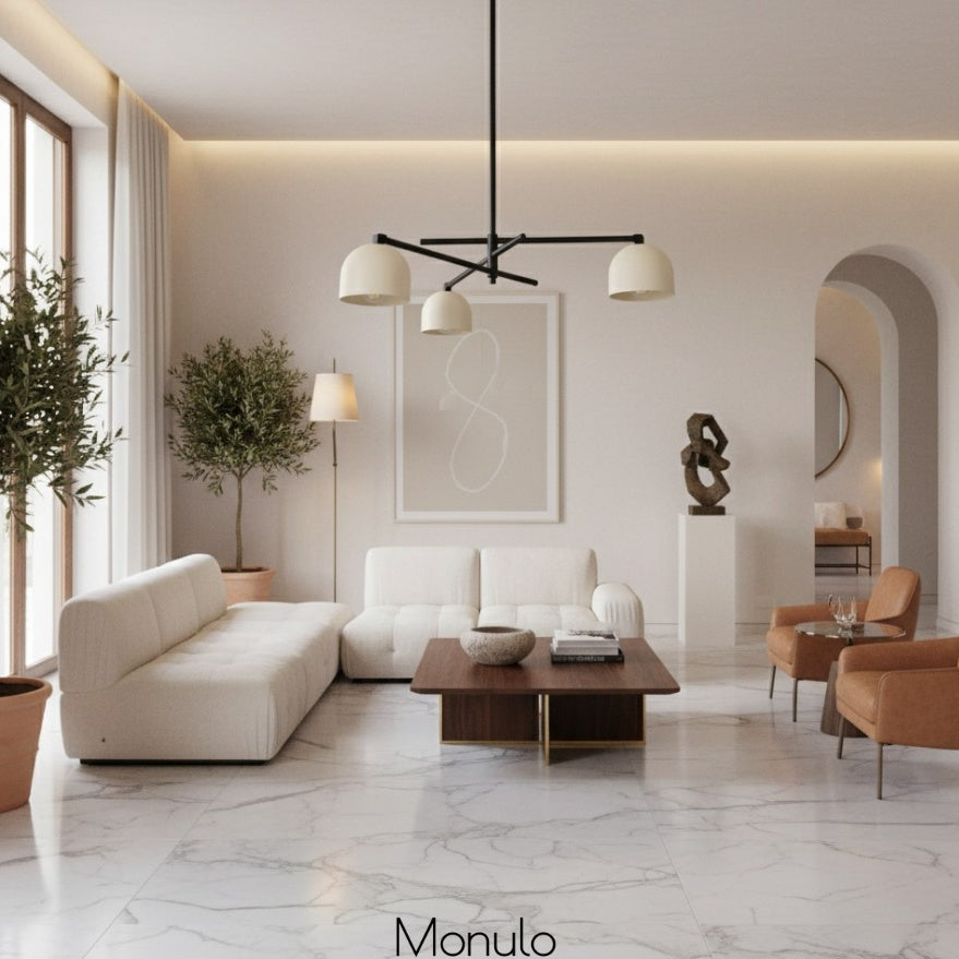 Metio Dome Elegant Chandelier – Contemporary Luxury Light for Master Bedroom or Hotel Lobby