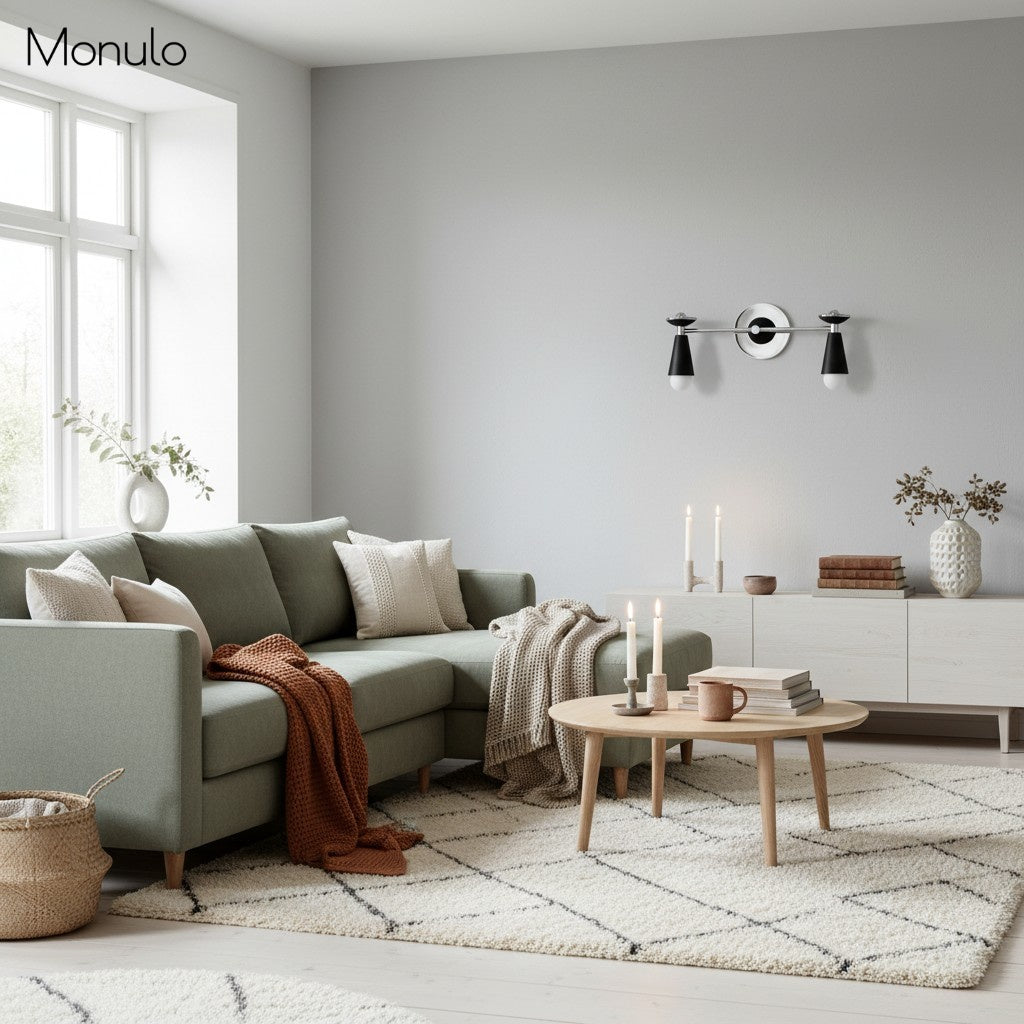 Applique murale Pyralis Cone Sleek de style Art Déco avec abat-jour conique, idéale pour meuble-lavabo de salle de bain et éclairage de couloir