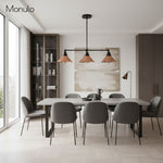 Load image into Gallery viewer, Conique Metal Vintage-Modern Three-Light Island Suspension Lamp – Pendant Light for Bar, Counter &amp; Billiards
