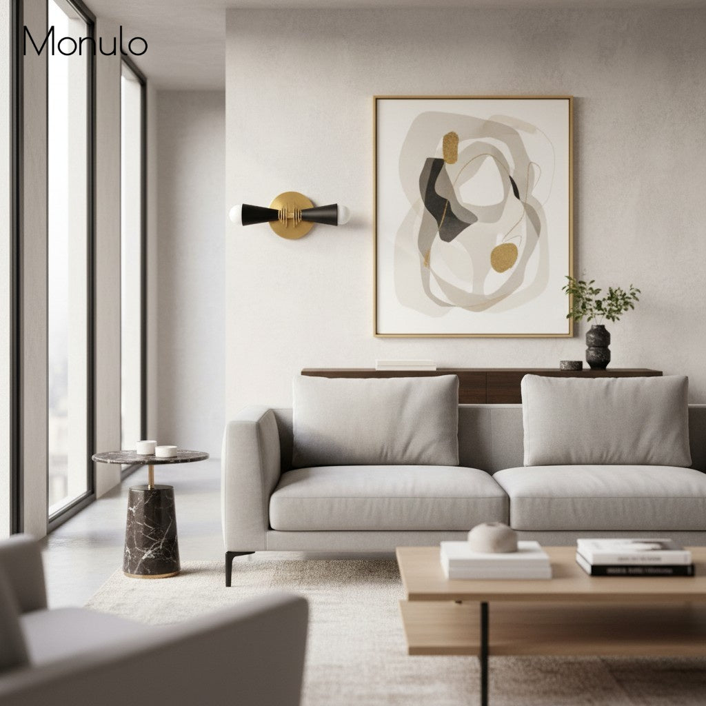 Pyralis Cone Art Deco Wandleuchte – Moderne Metall Schminklicht, Vertikale oder Horizontale Montage