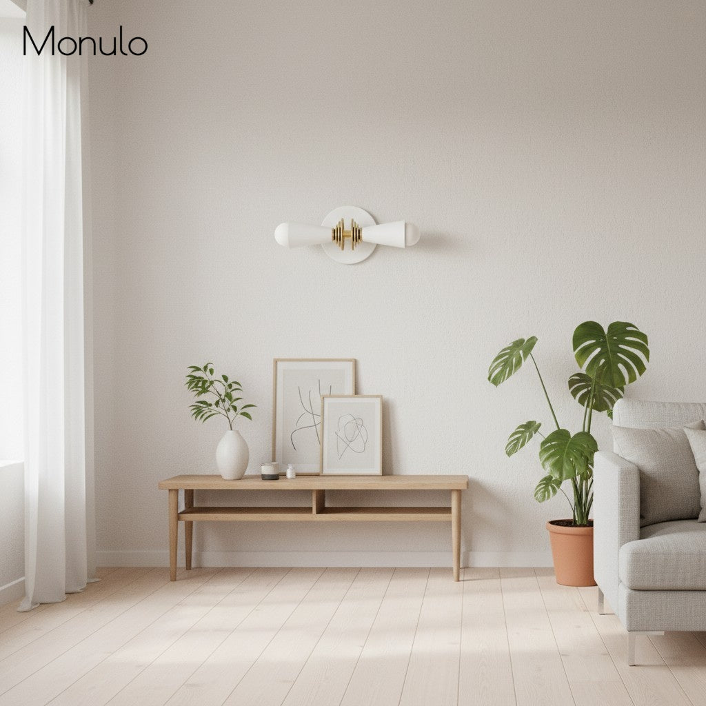 Pyralis Cone Art Deco Wandleuchte – Moderne Metall Schminklicht, Vertikale oder Horizontale Montage