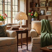 Olvara Boho Rattan Bubble Table Lamp – Playful Kids Lighting in Cozy Bohemian Style for Nursery or Bedroom