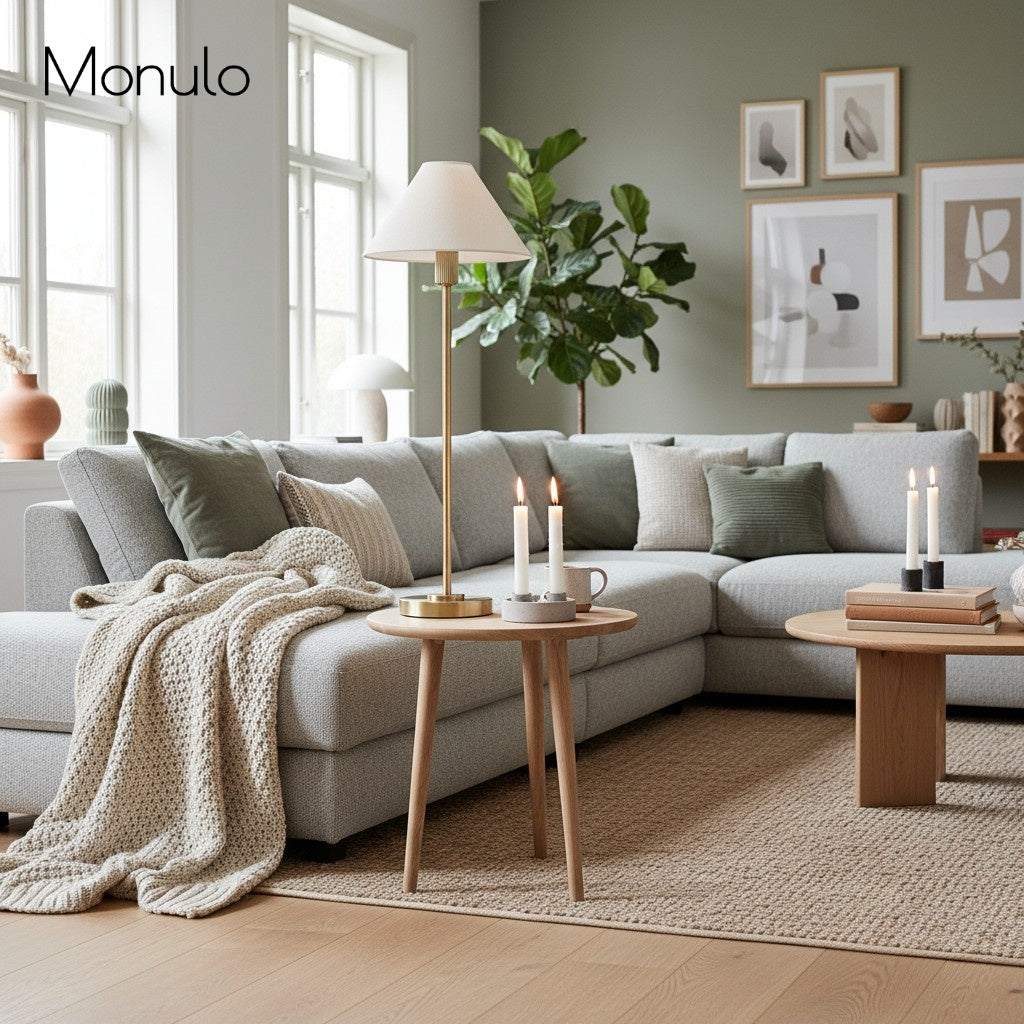 Diora Contemporary Minimalist Table or Floor Lamp – Sculptural Lamp for Ambient & Accent Use