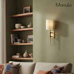 Load image into Gallery viewer, Mavora Minimalist Hammered Metal Linear Wall Light – Contemporary Accent Lighting Fixture
