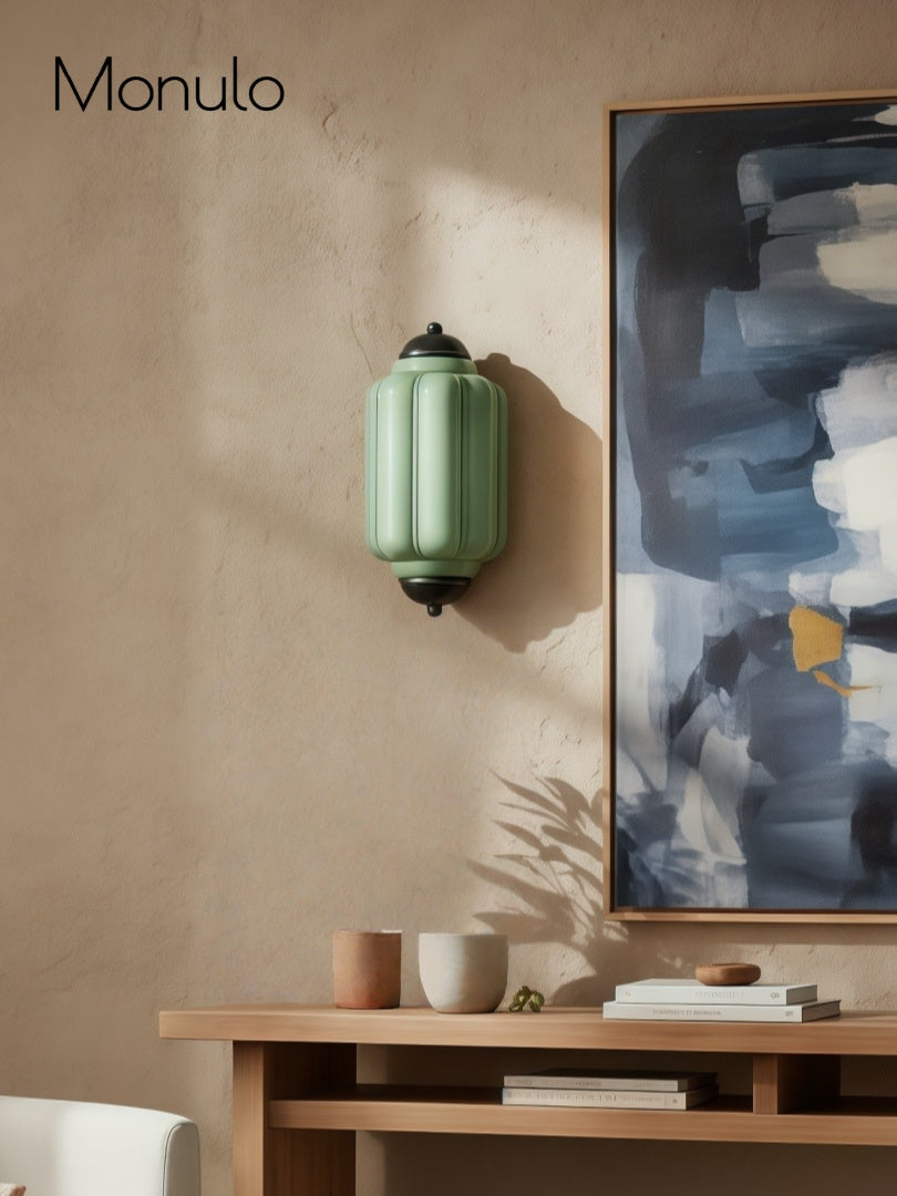 Vintage Milk Glass Flush Eloise Wall Sconce for Bedside Hallway