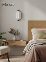 Load image into Gallery viewer, Vintage Milk Glass Flush Eloise Wall Sconce for Bedside Hallway
