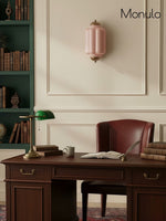 Load image into Gallery viewer, Vintage Milk Glass Flush Eloise Wall Sconce for Bedside Hallway
