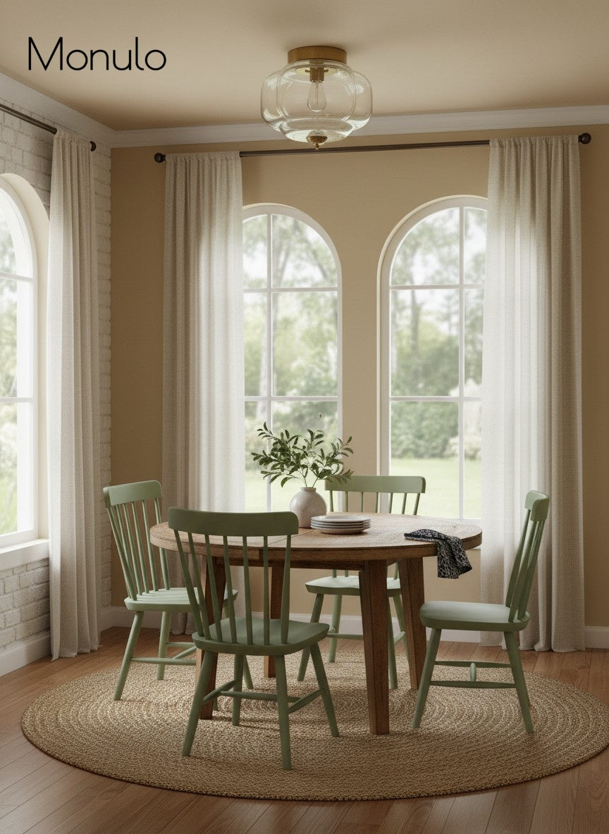 Retro Milk Semi Flush Mount Eloise Ceiling Light