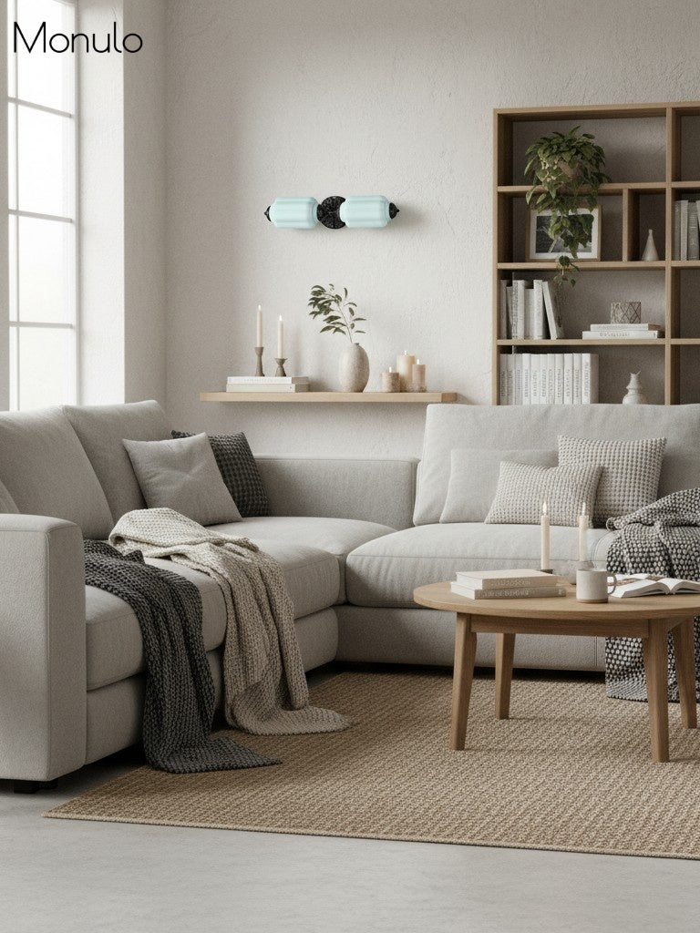 American Vintage Glass Lantern Shaped Horizontal Eloise Wall Sconce