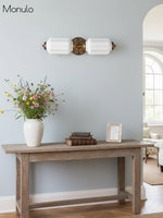 Load image into Gallery viewer, American Vintage Glass Lantern Shaped Horizontal Eloise Wall Sconce
